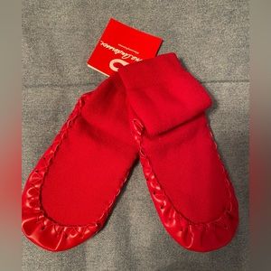 Hanna Andersson red slippers new with tags size 10